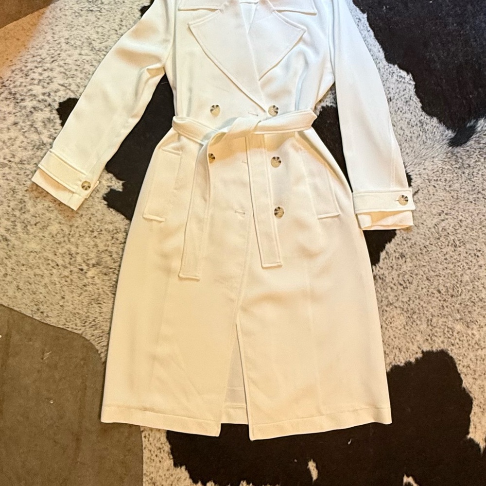 Elegant White Trench Coat